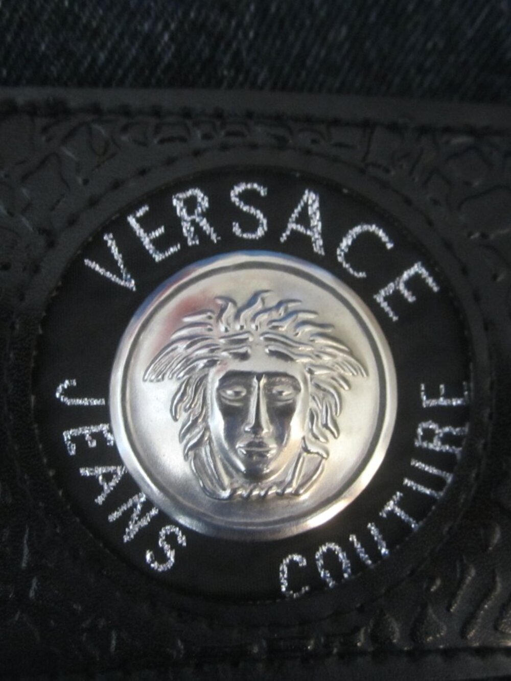 Vtg Versace Jeans Couture Dark Blue Denim Jeans High Waisted Button Fly W30  L33
